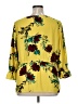 Evri 100% Polyester Yellow 3/4 Sleeve Blouse Size 1X - photo 2