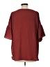 Impressions Burgundy 3/4 Sleeve Top Size L - photo 2
