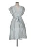 Max Studio Stripes Blue Casual Dress Size XL - photo 1