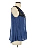 Nine West Blue Sleeveless Blouse Size S - photo 4