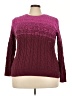 Lands' End 100% Cotton Burgundy Pullover Sweater Size 18 - photo 1