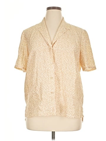 Lafayette 148 New York Short Sleeve Silk Top (view 1)