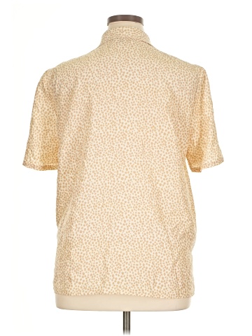 Lafayette 148 New York Short Sleeve Silk Top (view 2)