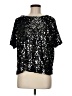 H&M 100% Polyester Black Short Sleeve Blouse Size M - photo 1