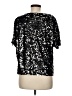 H&M 100% Polyester Black Short Sleeve Blouse Size M - photo 2
