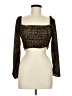 Topshop Brown Long Sleeve Top Size 6 - photo 1