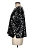 H&M 100% Polyester Black Short Sleeve Blouse Size M - photo 5
