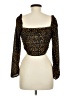 Topshop Brown Long Sleeve Top Size 6 - photo 2