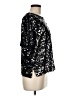 H&M 100% Polyester Black Short Sleeve Blouse Size M - photo 4