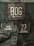 BDG Black Denim Shorts Size 27 waist - photo 3
