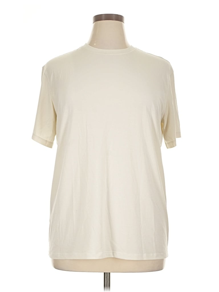 Pre-owned Lululemon Athletica Active T-shirt In Ivory
