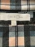 Eden & Olivia Plaid Gray 3/4 Sleeve Blouse Size L - photo 7