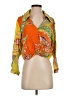 Haute Hippie Orange 3/4 Sleeve Button-Down Shirt Size S (estimated) - photo 1
