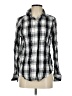 SO Plaid Silver Long Sleeve Button-Down Shirt Size S - photo 1