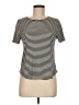 Green Envelope Stripes Black Short Sleeve T-Shirt Size M - photo 1