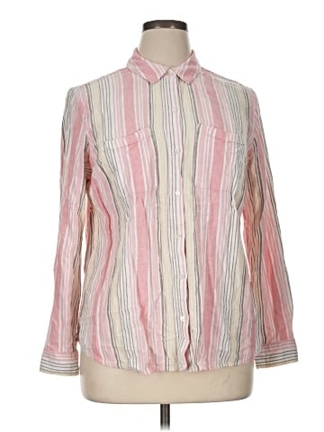 Charter Club Long Sleeve Button-Down Shirt (view 1)
