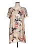 Rokoko 100% Polyester Print Tan Casual Dress Size L - photo 1