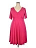 Torrid Solid Pink Cocktail Dress Size 2X Plus (2) - photo 1