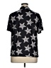 Shein Curve Stars Black Short Sleeve Blouse Size 0X - photo 2