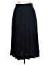 L.L.Bean 100% Wool Solid Black Wool Skirt Size 12 Petite - photo 1