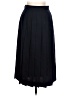 L.L.Bean 100% Wool Solid Black Wool Skirt Size 12 Petite - photo 2