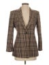 Theory 100% Wool Plaid Brown Wool Blazer Size 4 - photo 1