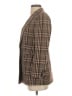 Theory 100% Wool Plaid Brown Wool Blazer Size 4 - photo 5