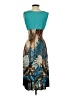 Assorted Brands Tropical Teal Casual Dress Size Sm - Med - photo 2