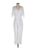 Eliza J 100% Polyester Solid White Jumpsuit Size 6 - photo 1