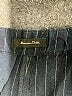 Massimo Dutti Chevron-herringbone Black Dress Pants Size 10 - photo 7