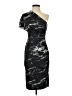 ASOS Graphic Black Cocktail Dress Size 4 - photo 1