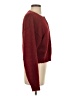 White Fox Burgundy Cardigan Size XS - photo 4