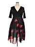 Unbranded Hearts Black Cocktail Dress Size 3X - photo 1
