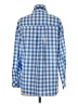 Unbranded Checkered-gingham Blue Long Sleeve Button-Down Shirt Size XS - photo 2