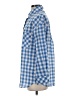 Unbranded Checkered-gingham Blue Long Sleeve Button-Down Shirt Size XS - photo 5