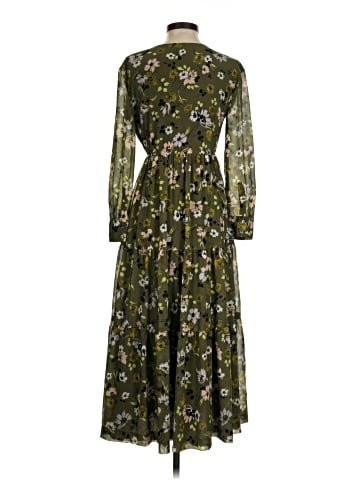 Madewell Cinch-Waist Tiered Midi Dress in Wildblooms (view 2)
