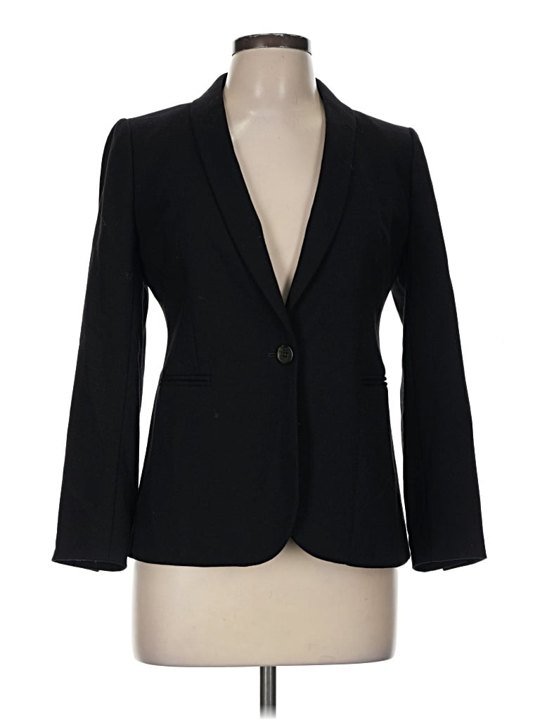 Pre-owned Jcrew Wool Blazer Jacket In Black