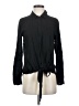 Ella Moss 100% Rayon Black Long Sleeve Blouse Size XS - photo 1