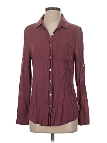 About A Girl Long Sleeve Button-Down Shirt (view 1)
