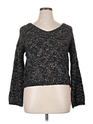 Hem & Thread Pullover Sweater (view 1)