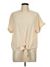 Unbranded 100% Polyester Ivory Short Sleeve Top Size XL - photo 1