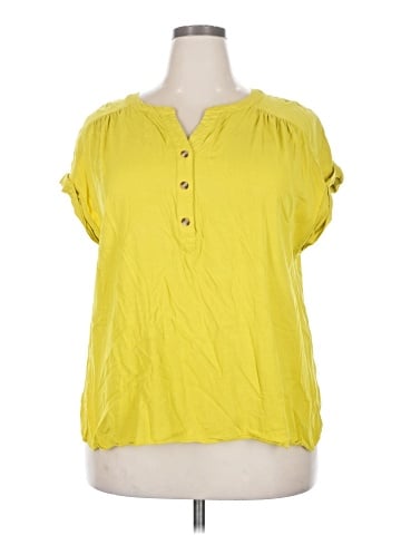 Rose + Olive Short Sleeve Blouse (view 1)