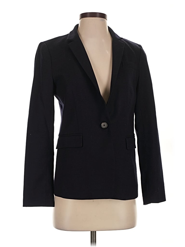 Pre-owned Jcrew Wool Blazer Jacket In Black