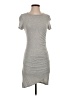 Dee Elly Solid Gray Casual Dress Size P (petite) - photo 1