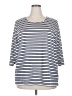 Cj Banks Blue 3/4 Sleeve Top Size 2X - photo 1