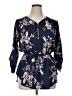 rue21 100% Polyester Blue 3/4 Sleeve Blouse Size XL - photo 1