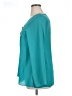 Christin Michaels 100% Polyester Teal Long Sleeve Blouse Size L - photo 5