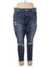 Lucky Brand Solid Blue Jeans Size 20 - photo 1