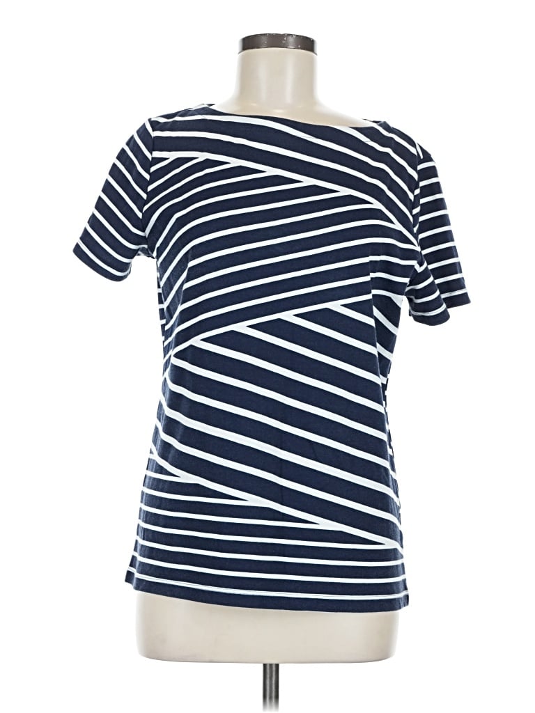 Pre-owned Karen Scott Short Sleeve T-shirt In Blue