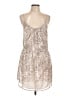 Rebecca Taylor 100% Polyester Metallic Silver Cocktail Dress Size 10 - photo 1